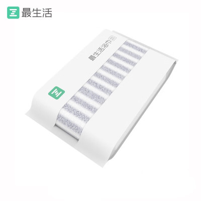 最生活新疆棉浴巾 加大加厚强吸水大毛巾条纹长绒棉纯棉家用洗澡A-1173