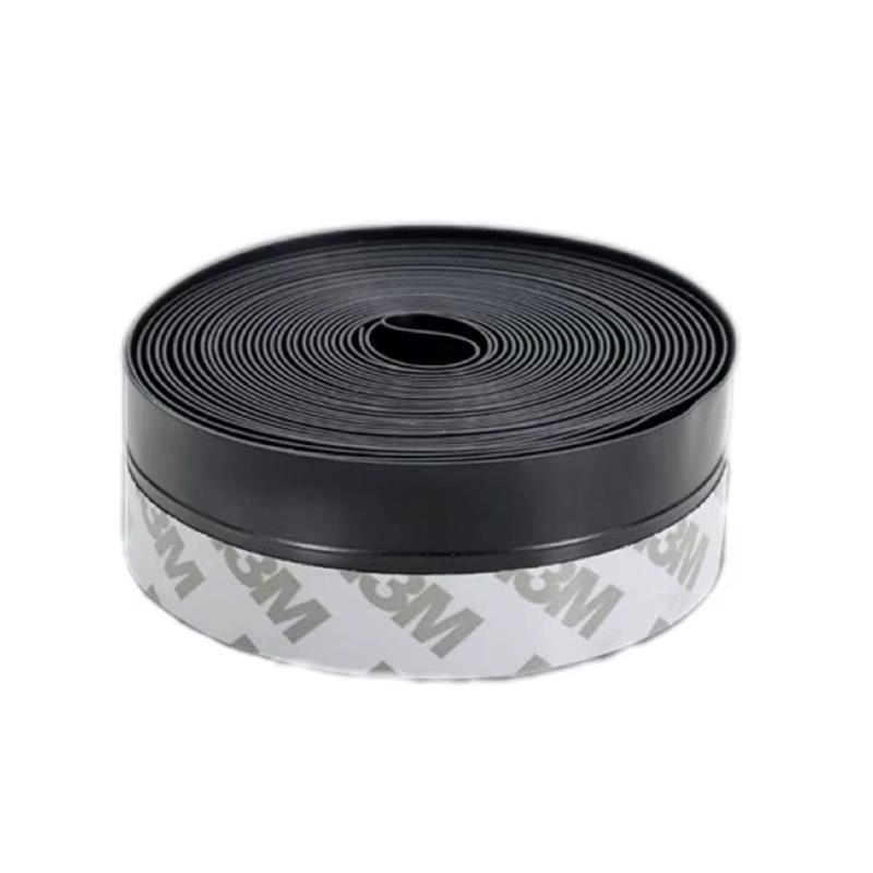 中锦科技 硅胶门窗密封条防风防尘自粘密封胶条 45mm*5米[黑色]卷