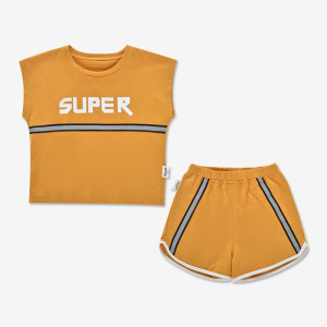 [1件3折]铅笔俱乐部童装男小童背心套装2025夏装新款儿童运动上衣短裤薄款