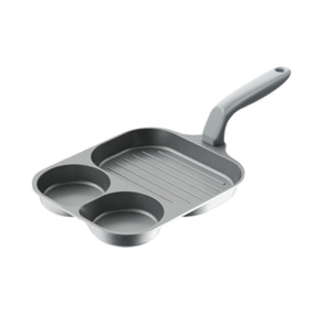 三禾煎锅19cm陶瓷不粘0氟涂层钻石钛平底早餐煎盘LJ19U4