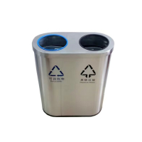 菲尔阿扎 PHIL ARZA 不锈钢垃圾桶 大号分类款/个