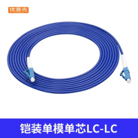 优普光铠装尾纤LC-SC(1米)