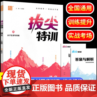 2023秋二年级上册语文拔尖特训人教版小学教材同步练习题册通成学典专项强化训练小学生2年级课时作业本一课一练学霸笔记教辅