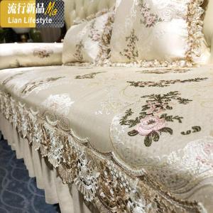 欧式沙发垫四季通用防滑布艺美式轻奢真皮坐垫套罩巾定做 三维工匠 亮米-琉璃石光 60*60cm靠垫含芯简约款