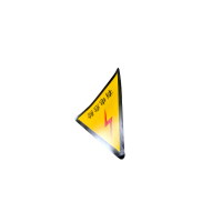 夜光达三角有电危险边长100mm超薄设计安全耐用