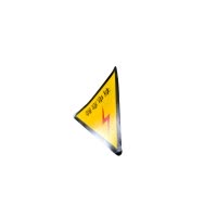 夜光达三角有电危险边长100mm超薄设计安全耐用