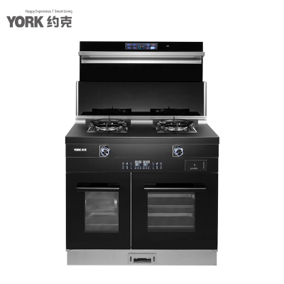 约克(YORK)智能集成灶 YK-J71DK油烟机 燃气灶 独立蒸箱+独立烤箱 天然气