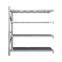 洛诗莲 (RoyceLand) 不锈钢货架201材质四层仓储货架 150*50*200cm/300kg副架