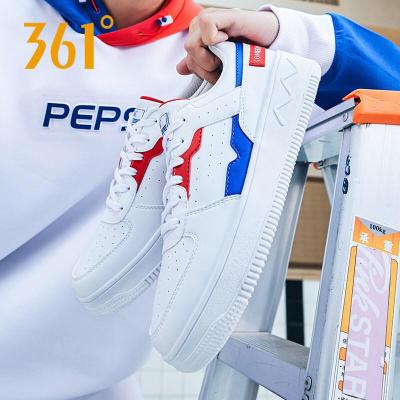 361度板鞋男2021春季新款低帮革面休闲学生鞋滑板鞋鞋子运动鞋