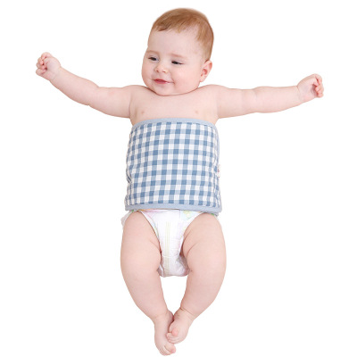 龙之涵LONGZHIHAN-婴儿纯棉护肚肚围宝宝尿布防滑落肚围婴儿护脐带四季用冬季2条装65*17