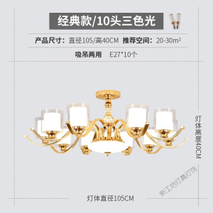 苏宁放心购 客厅吊灯现代简约欧式卧室套餐厅高档大气家用2020新款水晶吊