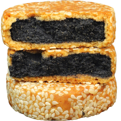 无糖食品店黑芝麻饼酥饼港饼无添蔗糖传统糕点点心特产零食小吃