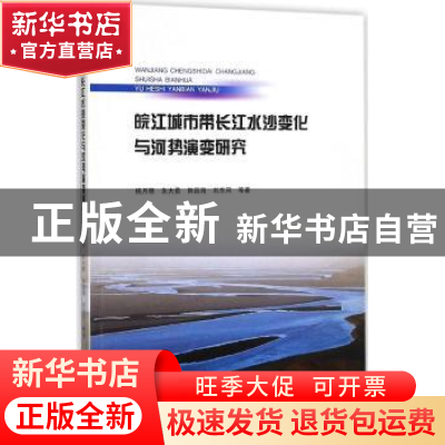 正版 皖江城市带长江水沙变化与河势演变研究 杨月明等著 合肥工