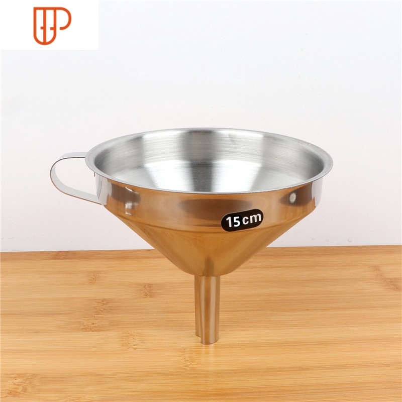 无磁不锈钢漏斗带过滤油渣油漏水漏酒漏带过滤网漏斗钢漏油漏 国泰家