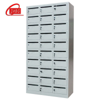 DXBG钢制信报箱小区多门信报柜带锁投递柜室外可定制30门信报箱