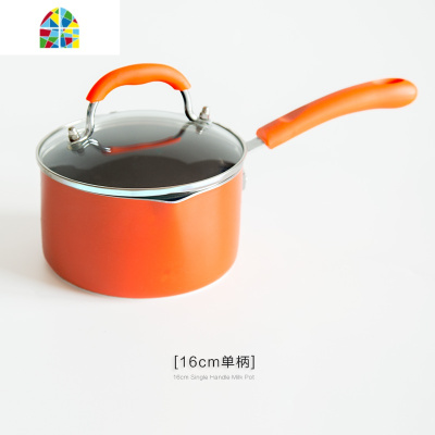 多功能迷你不沾奶锅不粘锅婴儿专用辅食锅泡面小锅家用燃气煮面锅 FENGHOU 24cm双耳+16蒸架