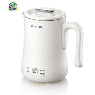 小熊电热水壶便携式烧水壶保温一体电水壶家用全自动恒温热水壶 FENGHOU 米黄色