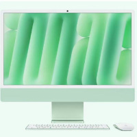 Apple/苹果AI电脑/2024款 iMac 24英寸绿色4.5K屏 M4(8+8核) 16G 256G一体式电脑 MWUE3CH/A