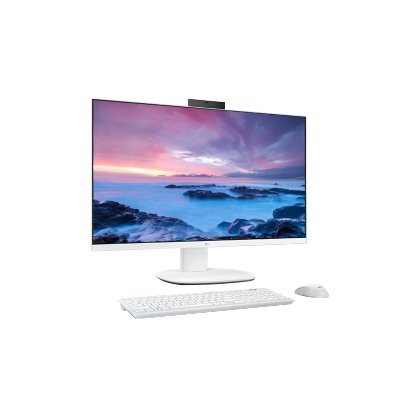 华硕破晓一体机 一体机电脑27英寸高刷屏 酷睿7-240H 32G DDR5 1TB SSD 无线键鼠 白色