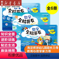 [全6册]数学全脑开发启蒙+提高+飞跃 [正版]全6册可任选小豆包开心起航系列 数学全脑开发 启蒙+提高+飞跃篇4-6岁