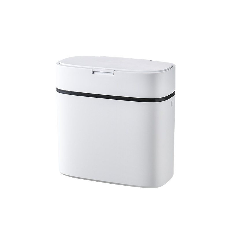 美帮汇北欧按压式厕所卫生间垃圾桶有盖家用客厅创意简约收纳桶防水防臭