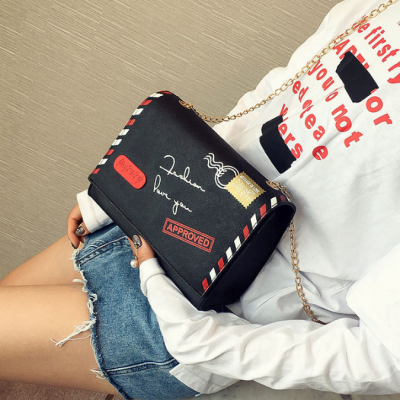 派尼美特包包女2020春季新款韩版网红链条单肩斜挎简约迷你ins小方包