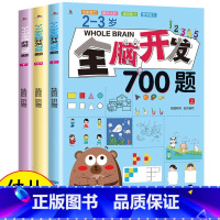 2-3岁全脑开发700题(全3册) [正版]幼儿全脑开发1200题全套儿童思维训练早教启蒙书幼小衔接2岁3岁4岁5宝宝数
