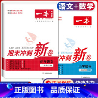 2年级下册 语文+数学 期末冲刺新卷 小学通用 [正版]小学期末冲刺新卷语文数学一年级二年级三年级上册下册四五六年级人教