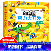 [3-4岁]左右脑智力开发 [正版]强大脑思维逻辑训练儿童左右脑智力潜能大开发2-3-4-5-6岁宝宝益智早教书籍幼儿园