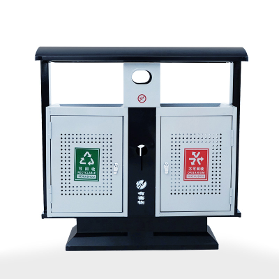 易企采 户外垃圾桶小区带盖加厚果皮箱室外分类垃极箱工业环卫大号垃圾筒