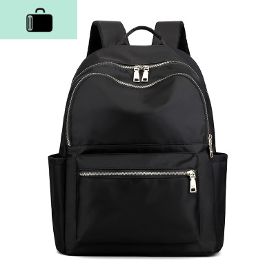 双肩背包大容量旅行韩版原宿ulzzang高中初中生书包女男学生ins风NEW LAKE 黑色女士双肩包
