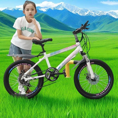 自行车儿童山地车青少年单车男女中大童学生双碟刹避震轻便款赛车
