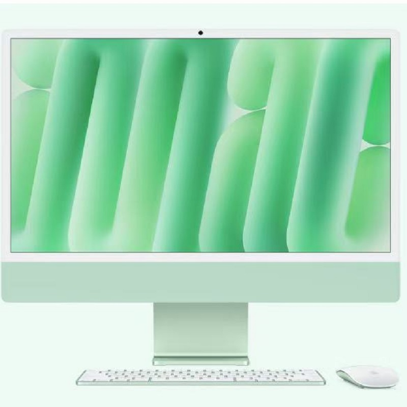 Apple/苹果AI电脑/2024款 iMac 24英寸绿色4.5K屏 M4(10+10核) 16G 256G一体式电脑 MWUY3CH/A