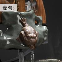 美帮汇创意流水器喷泉加湿器轮客厅办公室家居工艺摆件开业礼品