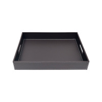 山之只 托盘收纳盒带孔 40*30*6.5cm 个