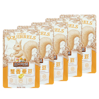 三只松鼠蟹香蚕豆休闲零食特产炒货蟹香蚕豆205g*5袋