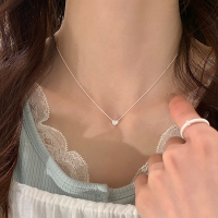 迷你锆石爱心女2025锁骨链甜美日常百搭配裙子高级项链不掉色送女朋友老婆情人节七夕生日礼物
