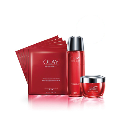 满188减110-玉兰油OLAY新生优享礼盒装新生塑颜优享礼盒送新生塑颜修纹弹力面膜*6片