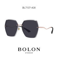 BOLON暴龙眼镜2021新品女款太阳镜金属大框时尚墨镜