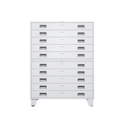 晋舰 底图柜资料储存柜工程图纸柜底图储物柜多层抽屉柜 0号双层带轮子