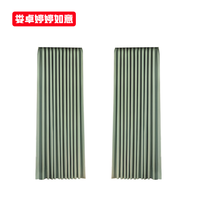 娄卓婷婷如意 简约卧室遮阳遮光隔热防晒客厅流星麻布窗帘 LZ-CL7 套