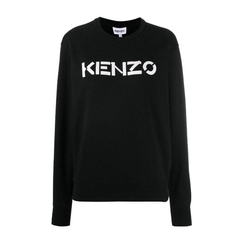 高田贤三(Kenzo)女运动卫衣女款棉质长袖罗纹袖口徽标印花休闲舒