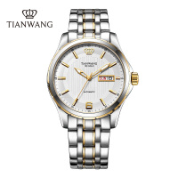 天王表男表金标送福18K金logo尊享版双历商务机械手表送爸爸5732