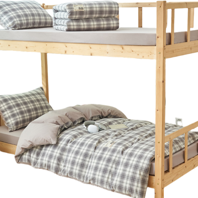 铭思沃床笠款三件套 1.2米床 灰格 套