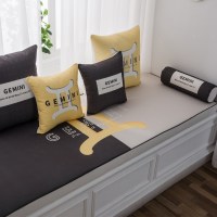 家柏饰(CORATED)北欧高密度乳胶飘窗垫窗台垫定做榻榻米阳台海绵垫沙发毯坐垫 双子座 18cm飘窗垫