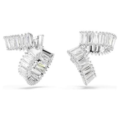 施华洛世奇(SWAROVSKI)耳饰两用设计rhodium镀层施华洛世奇锆石耳