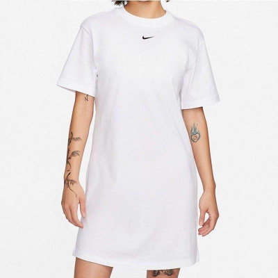 NIKE耐克裙子运动休闲舒适透气圆领女裙连衣裙DV7883-104 D
