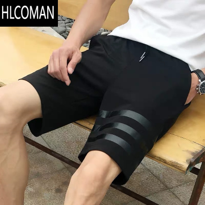 HLCOMAN短裤男士夏季清凉五分休闲潮流外穿宽松大裤衩沙滩七分裤子运动裤