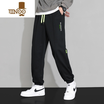 YANXU裤子男款夏季新款潮牌宽松束脚卫裤男士薄款痞帅运动男裤休闲长裤