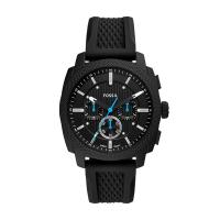 Fossil/化石男士商务简约防水石英镀膜黑盘皮带欧美腕表